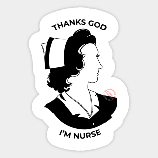 Thank God, I'm Nurse Sticker